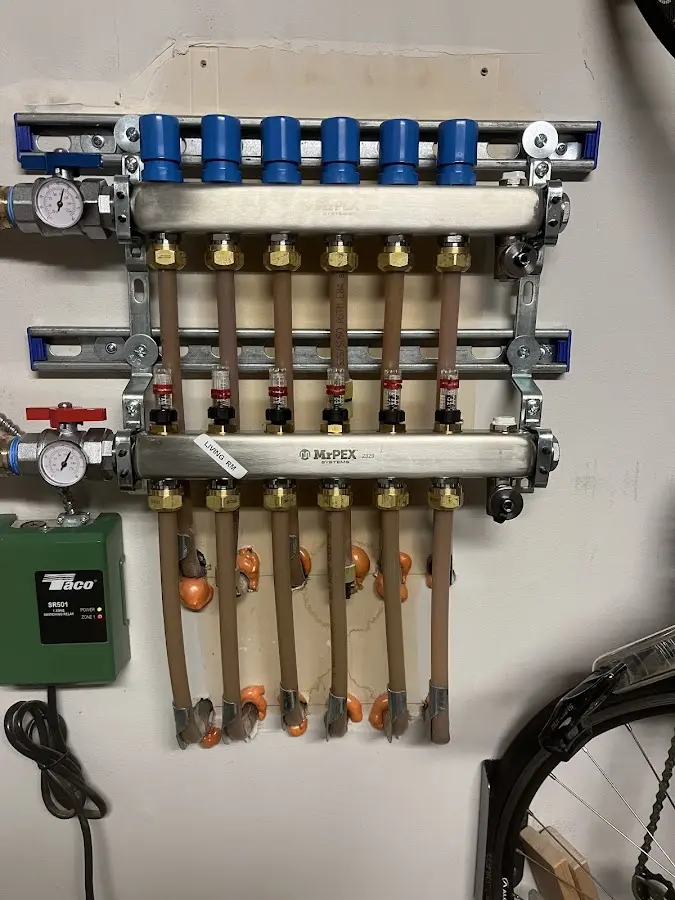 Plumber performing Gas Line Installation at a residential property in Jensen Beach